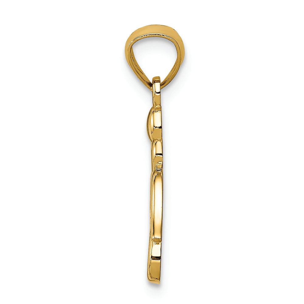 FJC Finejewelers 14k Yellow Gold Angel Charm