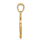FJC Finejewelers 14k Yellow Gold Music Note with Heart Charm