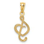 FJC Finejewelers 14k Yellow Gold Music Note with Heart Charm