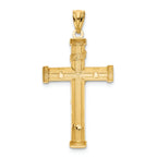 FJC Finejewelers 14k Two-tone Gold with Rhodium Inri Crucifix Charm