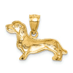 FJC Finejewelers 14k Yellow Gold Bright Cut Dachshund Charm