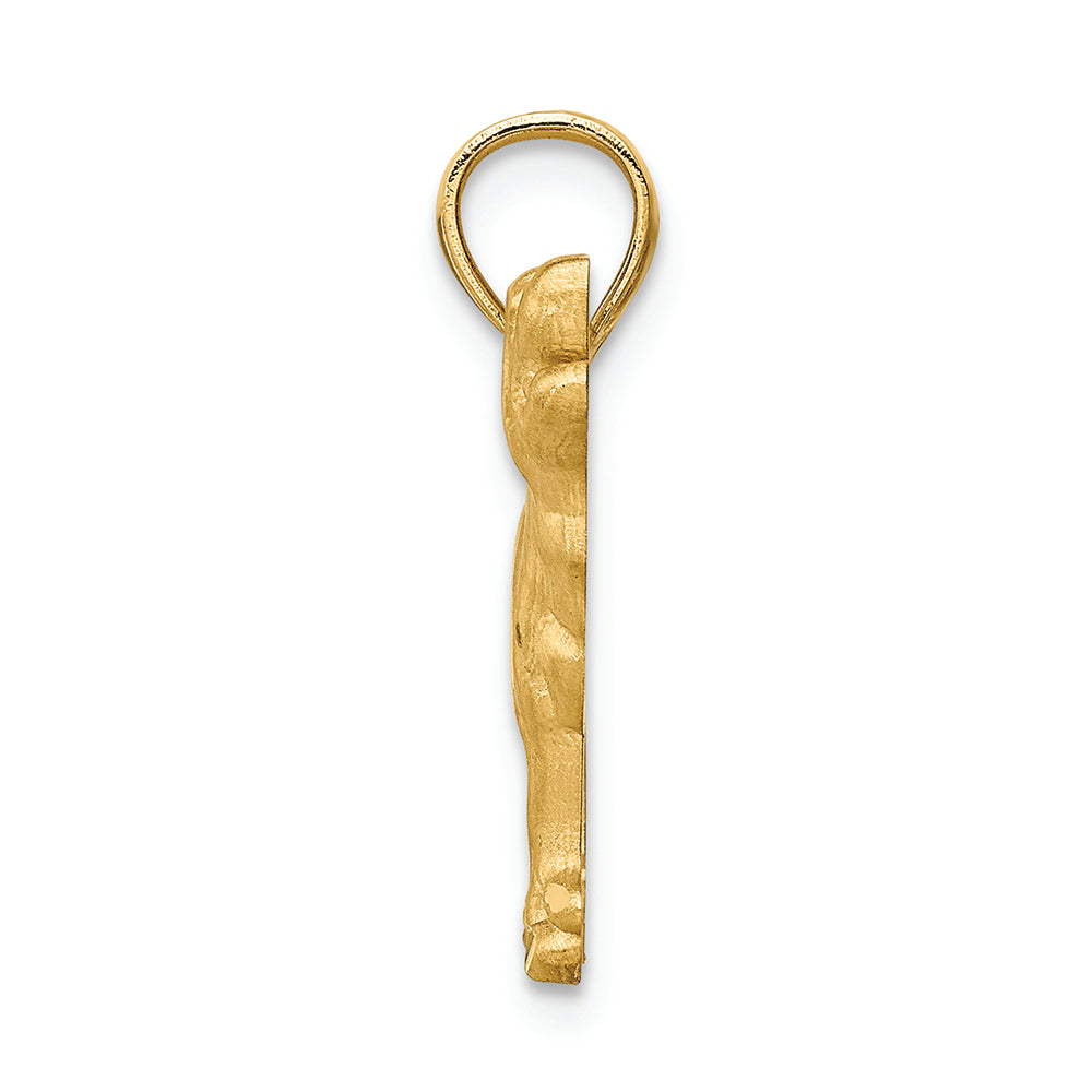 FJC Finejewelers 14k Yellow Gold Bright Cut Labrador Retriever Charm