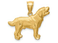FJC Finejewelers 14k Yellow Gold Bright Cut Labrador Retriever Charm