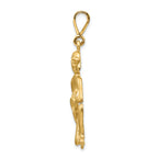 FJC Finejewelers 14k Yellow Gold Satin Aquarius Zodiac Charm