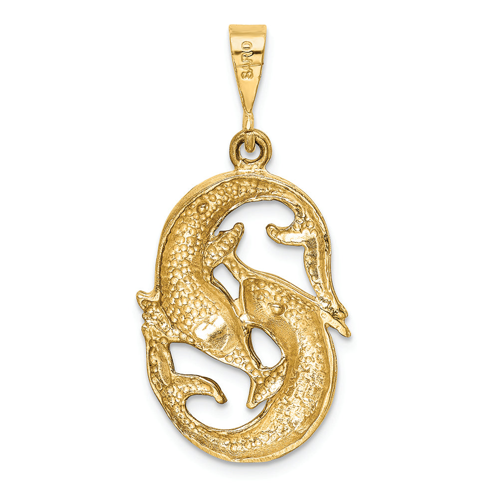 FJC Finejewelers 14k Yellow Gold Pisces Zodiac Charm