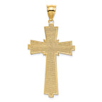 FJC Finejewelers 14k Yellow Gold Bright Cut Cross Charm