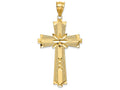FJC Finejewelers 14k Yellow Gold Bright Cut Cross Charm
