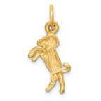 FJC Finejewelers 14k Yellow Gold Satin Aries Zodiac Charm