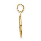 FJC Finejewelers 14k Yellow Gold with with Rhodium Praying Hands Charm