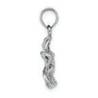 FJC Finejewelers 14k White Gold Plumeria Flower Charm