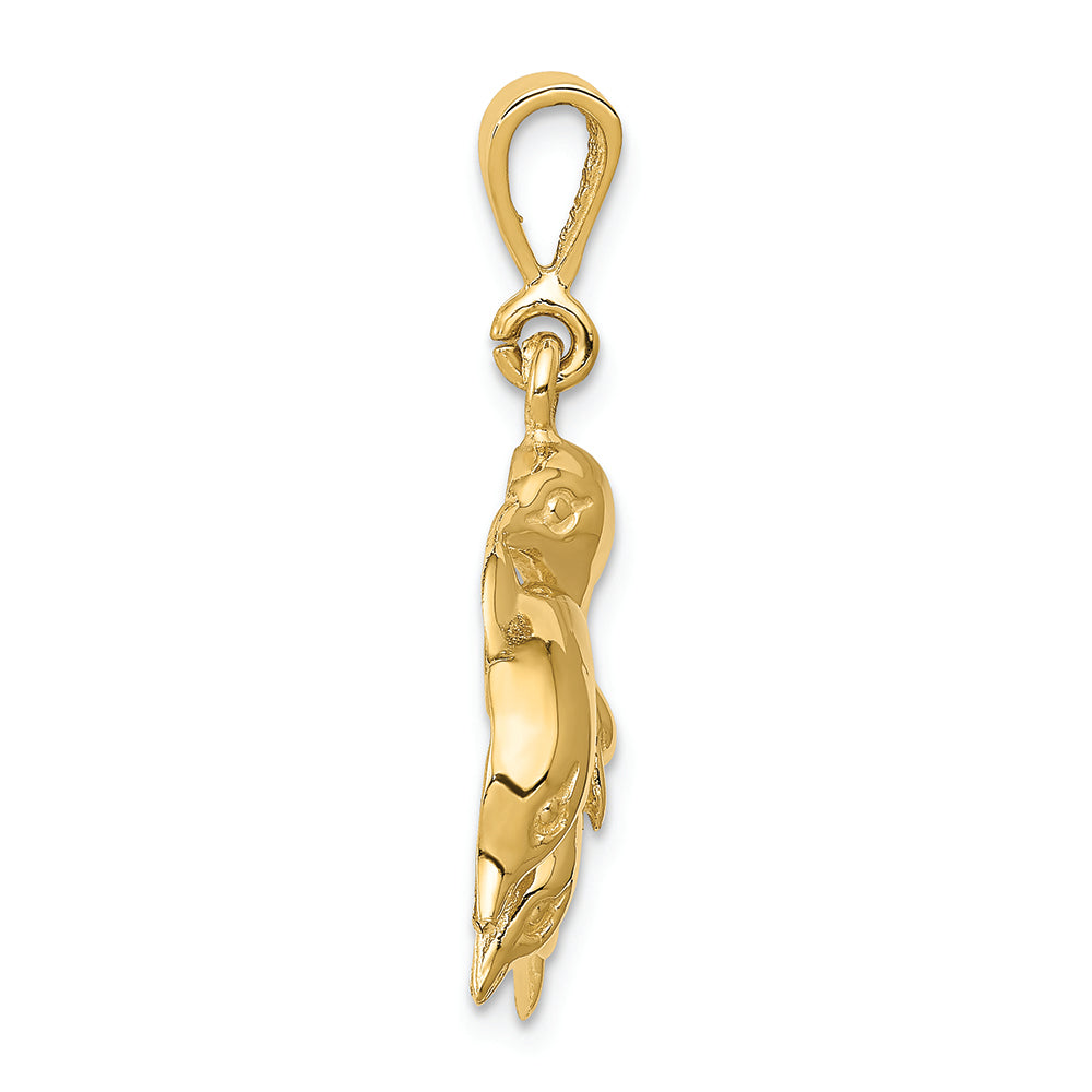 FJC Finejewelers 14k Yellow Gold Dolphin Charm