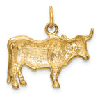 FJC Finejewelers 14k Yellow Gold Steer Charm