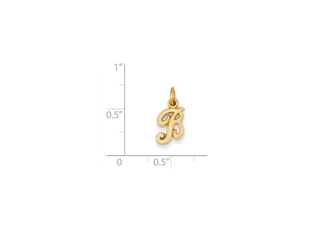 FJC Finejewelers 14k Yellow Gold Casted Initial B Charm