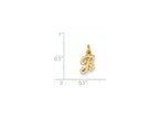 FJC Finejewelers 14k Yellow Gold Casted Initial B Charm