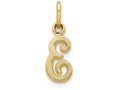 FJC Finejewelers 14k Yellow Gold Casted Initial E Charm