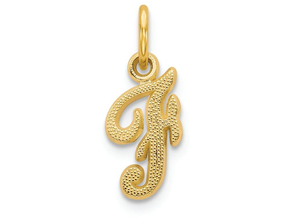 FJC Finejewelers 14k Yellow Gold Casted Initial F Charm