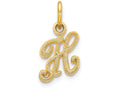 FJC Finejewelers 14k Yellow Gold Casted Initial H Charm