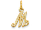 FJC Finejewelers 14k Yellow Gold Casted Initial M Charm