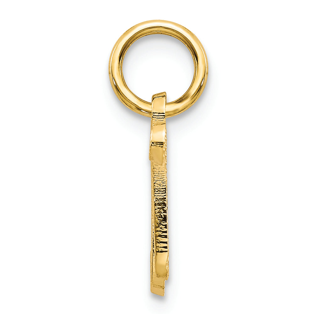 FJC Finejewelers 14k Yellow Gold Casted Initial N Charm