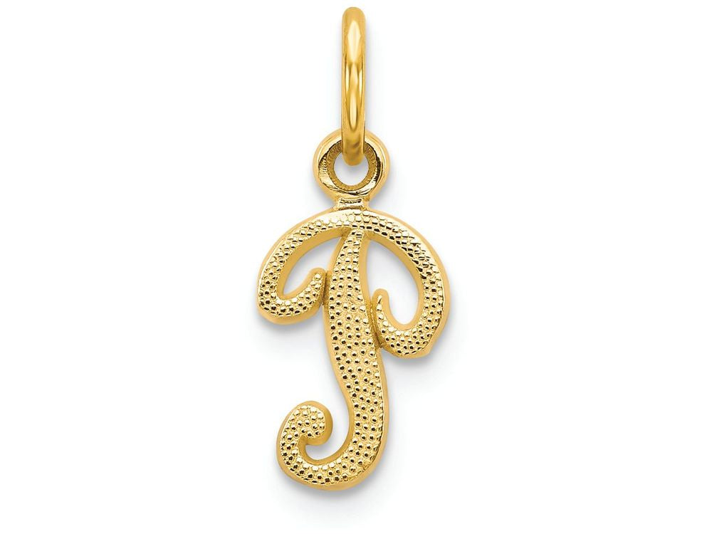 FJC Finejewelers 14k Yellow Gold Casted Initial P Charm