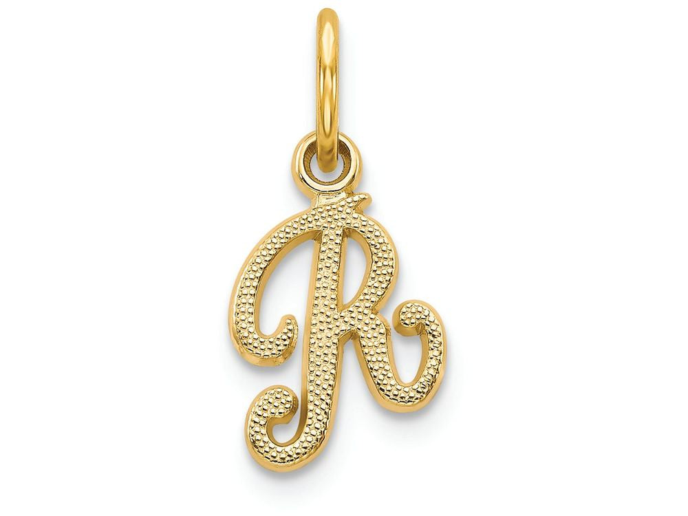 FJC Finejewelers 14k Yellow Gold Casted Initial R Charm