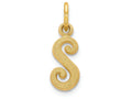 FJC Finejewelers 14k Yellow Gold Casted Initial S Charm