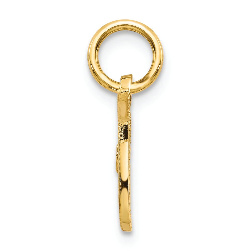 FJC Finejewelers 14k Yellow Gold Casted Initial T Charm