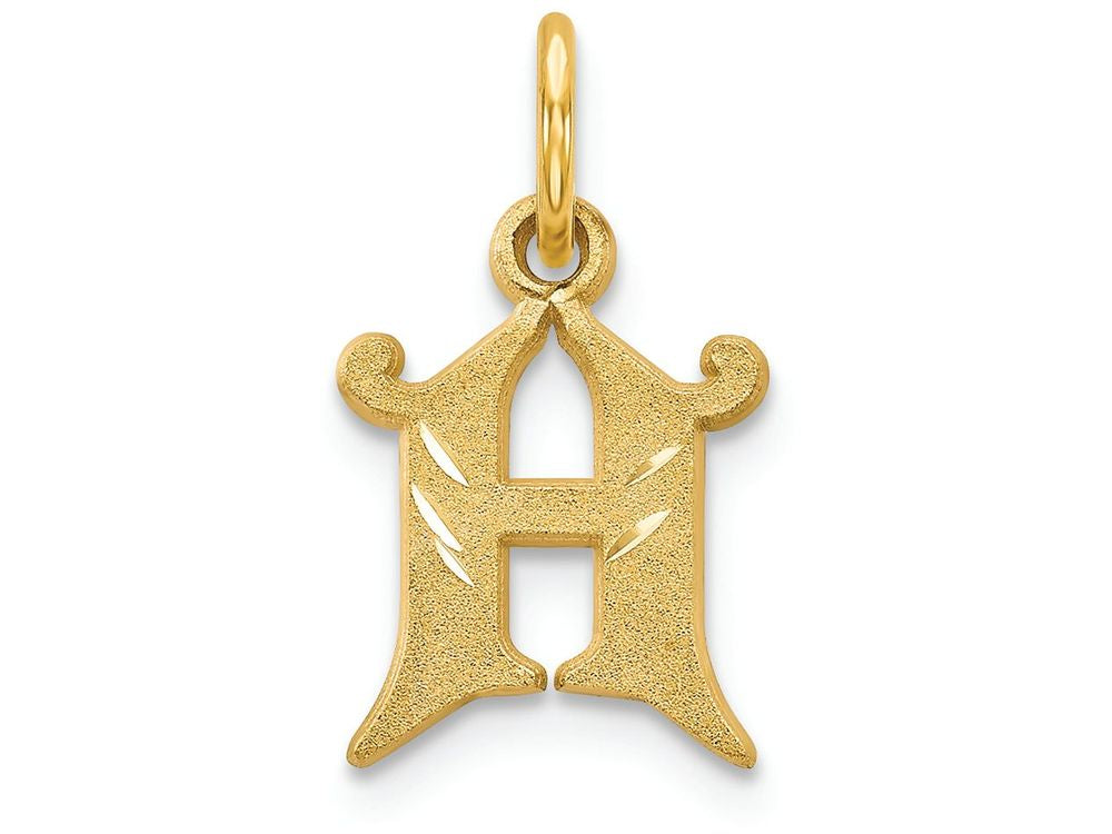 FJC Finejewelers 14k Yellow Gold Initial H Charm