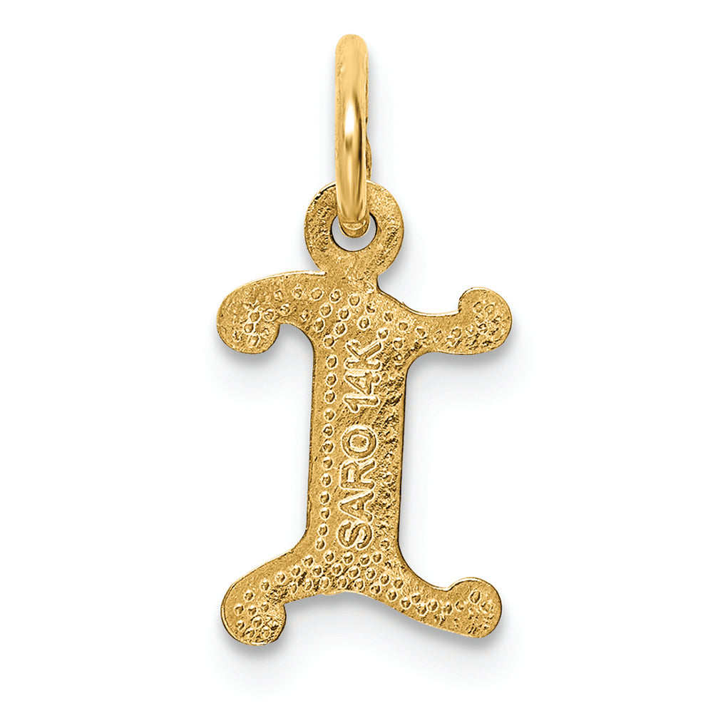 FJC Finejewelers 14k Yellow Gold Initial I Charm