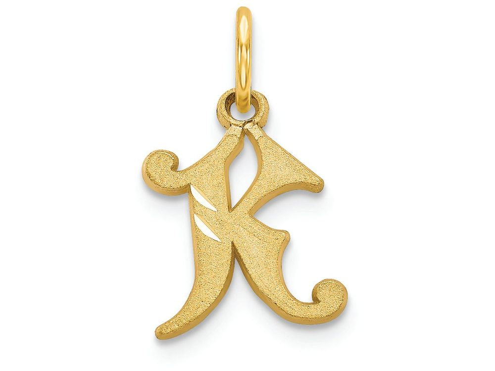 FJC Finejewelers 14k Yellow Gold Initial K Charm