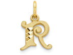 FJC Finejewelers 14k Yellow Gold Initial R Charm