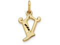 FJC Finejewelers 14k Yellow Gold Initial V Charm