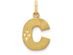 FJC Finejewelers 14k Yellow Gold Initial C Charm