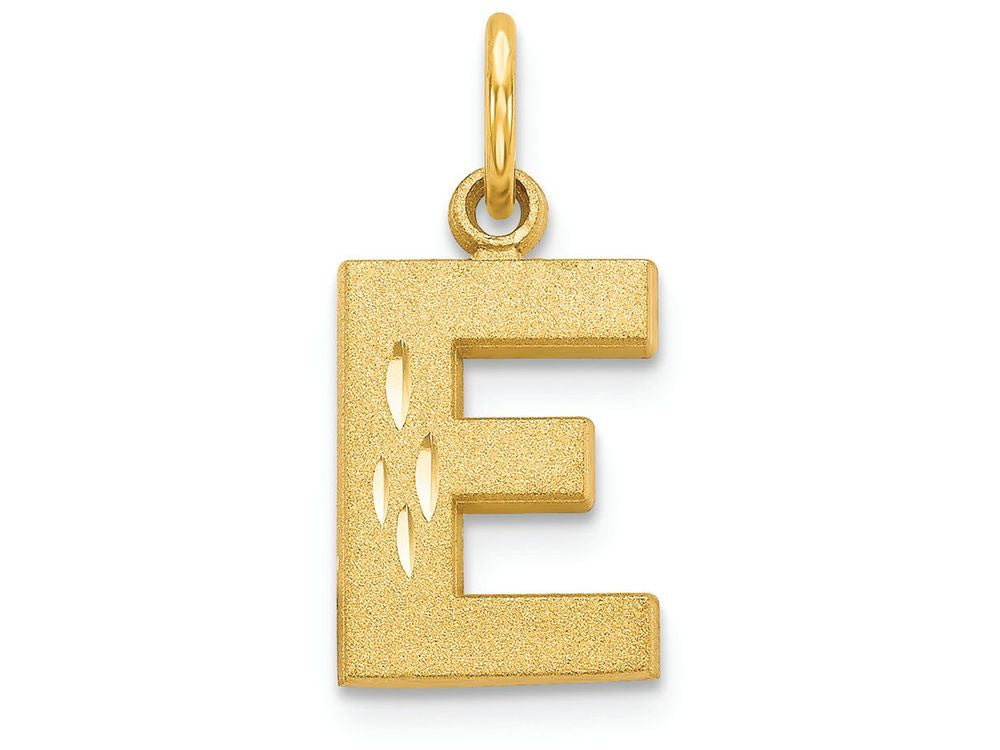 FJC Finejewelers 14k Yellow Gold Initial E Charm