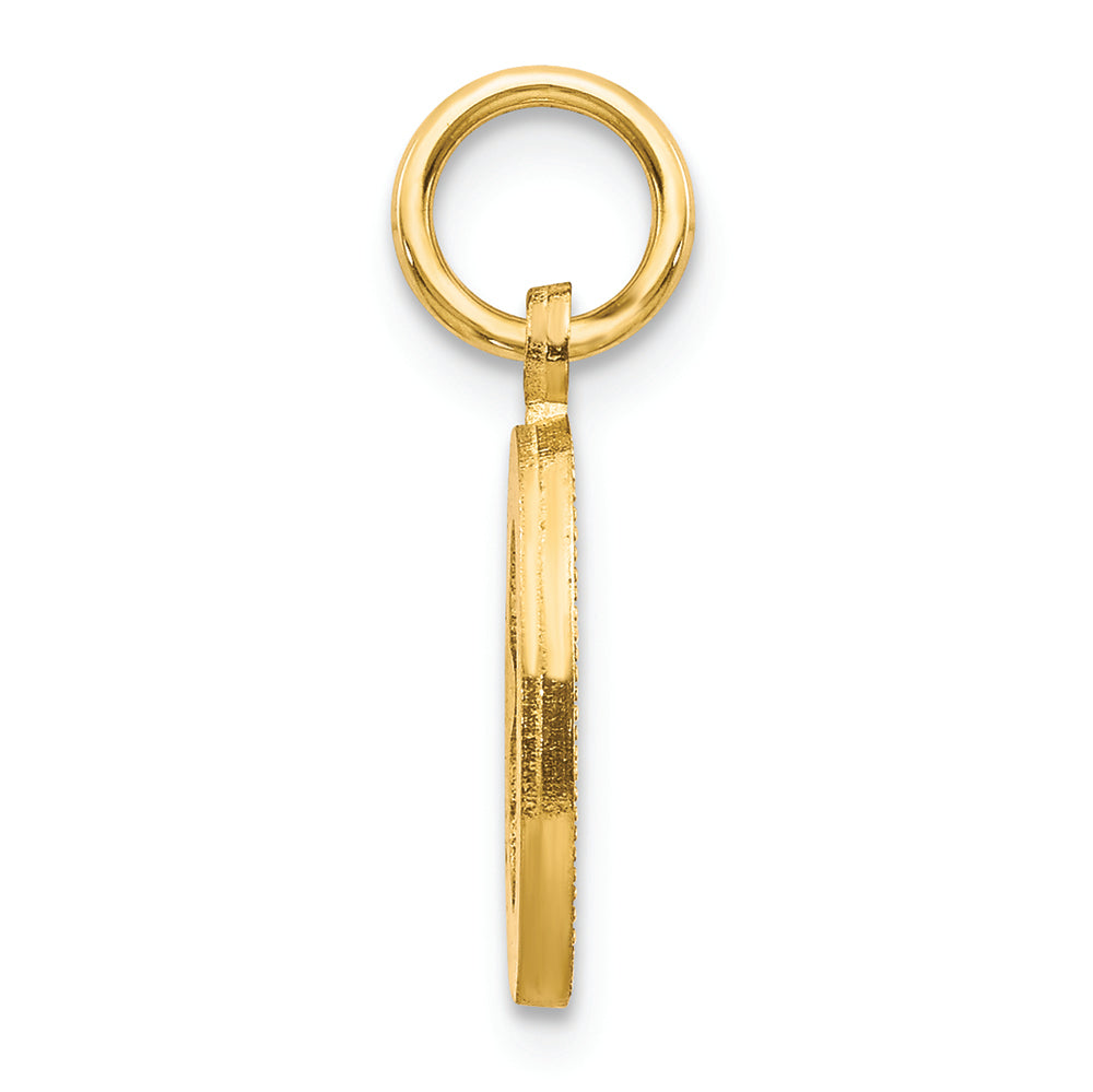 FJC Finejewelers 14k Yellow Gold Initial O Charm