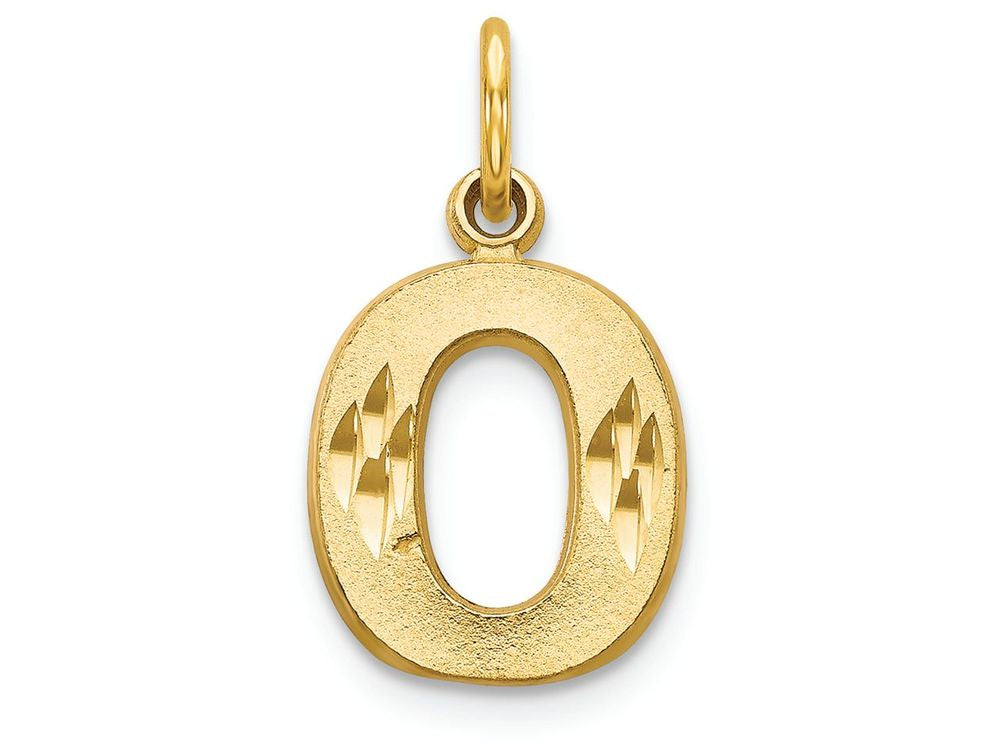 FJC Finejewelers 14k Yellow Gold Initial O Charm