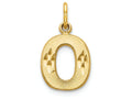 FJC Finejewelers 14k Yellow Gold Initial O Charm