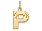 FJC Finejewelers 14k Yellow Gold Initial P Charm