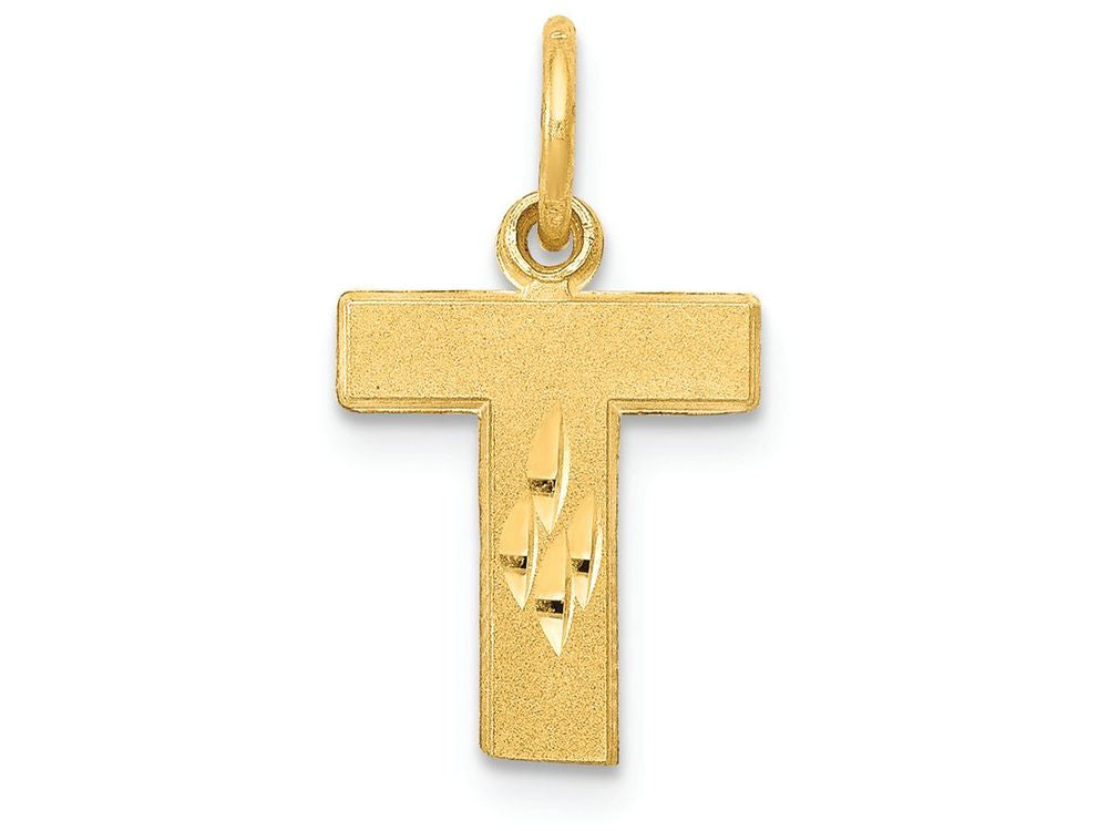 FJC Finejewelers 14k Yellow Gold Initial T Charm