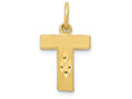 FJC Finejewelers 14k Yellow Gold Initial T Charm