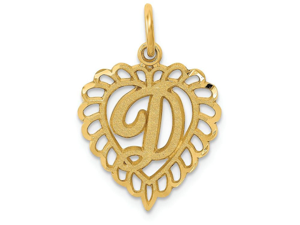 FJC Finejewelers 14k Yellow Gold Initial D Charm