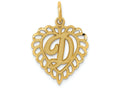 FJC Finejewelers 14k Yellow Gold Initial D Charm