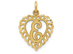 FJC Finejewelers 14k Yellow Gold Initial E Charm