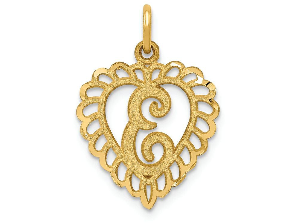 FJC Finejewelers 14k Yellow Gold Initial E Charm