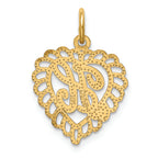 FJC Finejewelers 14k Yellow Gold Initial H Charm