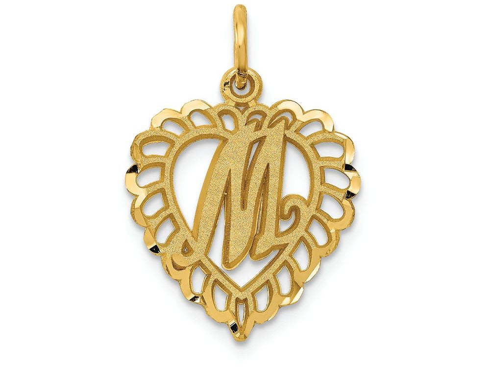 FJC Finejewelers 14k Yellow Gold Initial M Charm