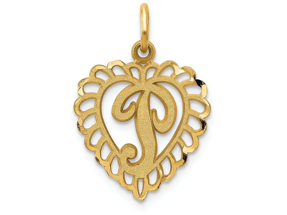 FJC Finejewelers 14k Yellow Gold Initial P Charm
