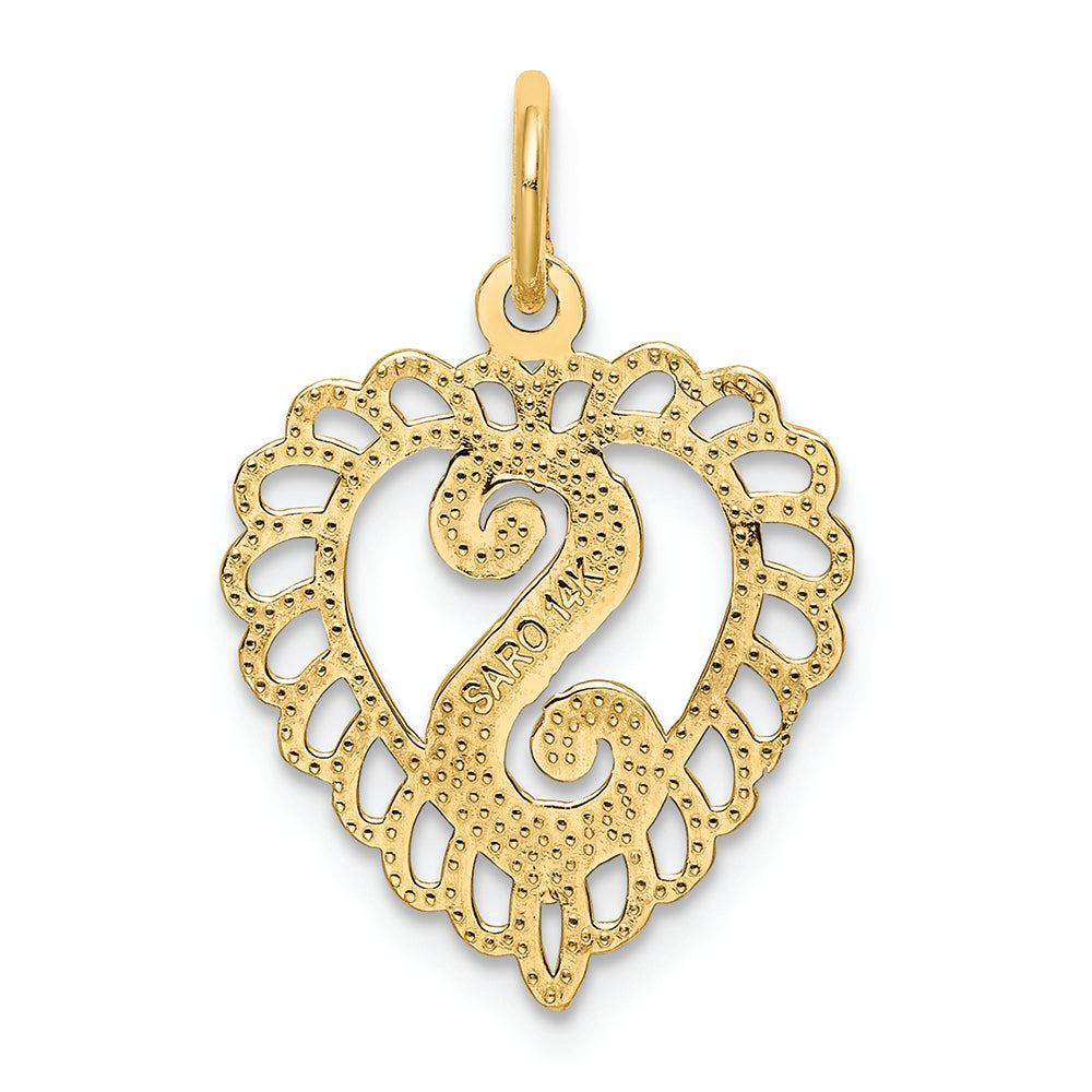 FJC Finejewelers 14k Yellow Gold Initial S Charm