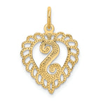 FJC Finejewelers 14k Yellow Gold Initial S Charm