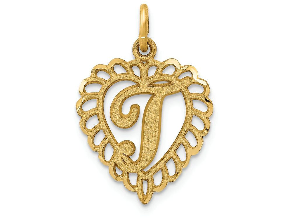 FJC Finejewelers 14k Yellow Gold Initial T Charm